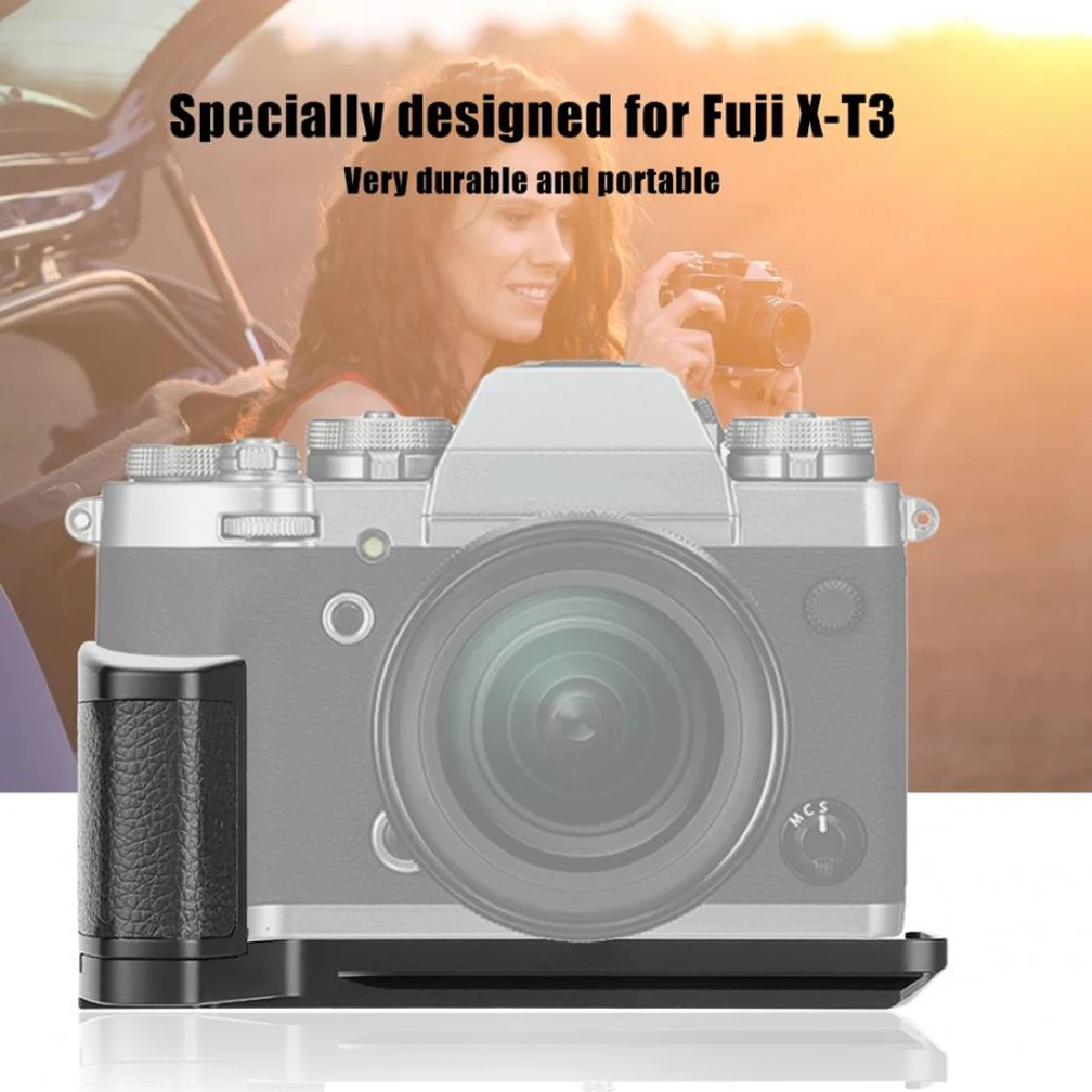 Mcoplus X-T3 سبائك الألومنيوم معدن قبضة اليد L قوس حامل لكاميرا Fujifilm XT3 X-T3