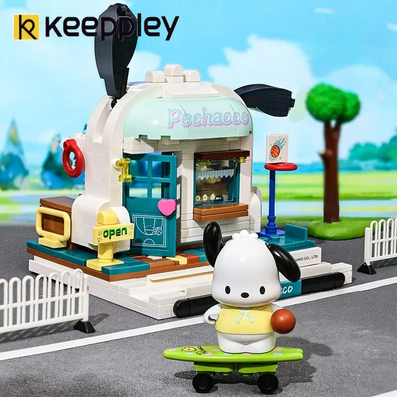 

Keeppley Sanrio Street Scene Building Blocks Assembled Trendy Toys Collection of Hand made Ornaments Holiday Gifts