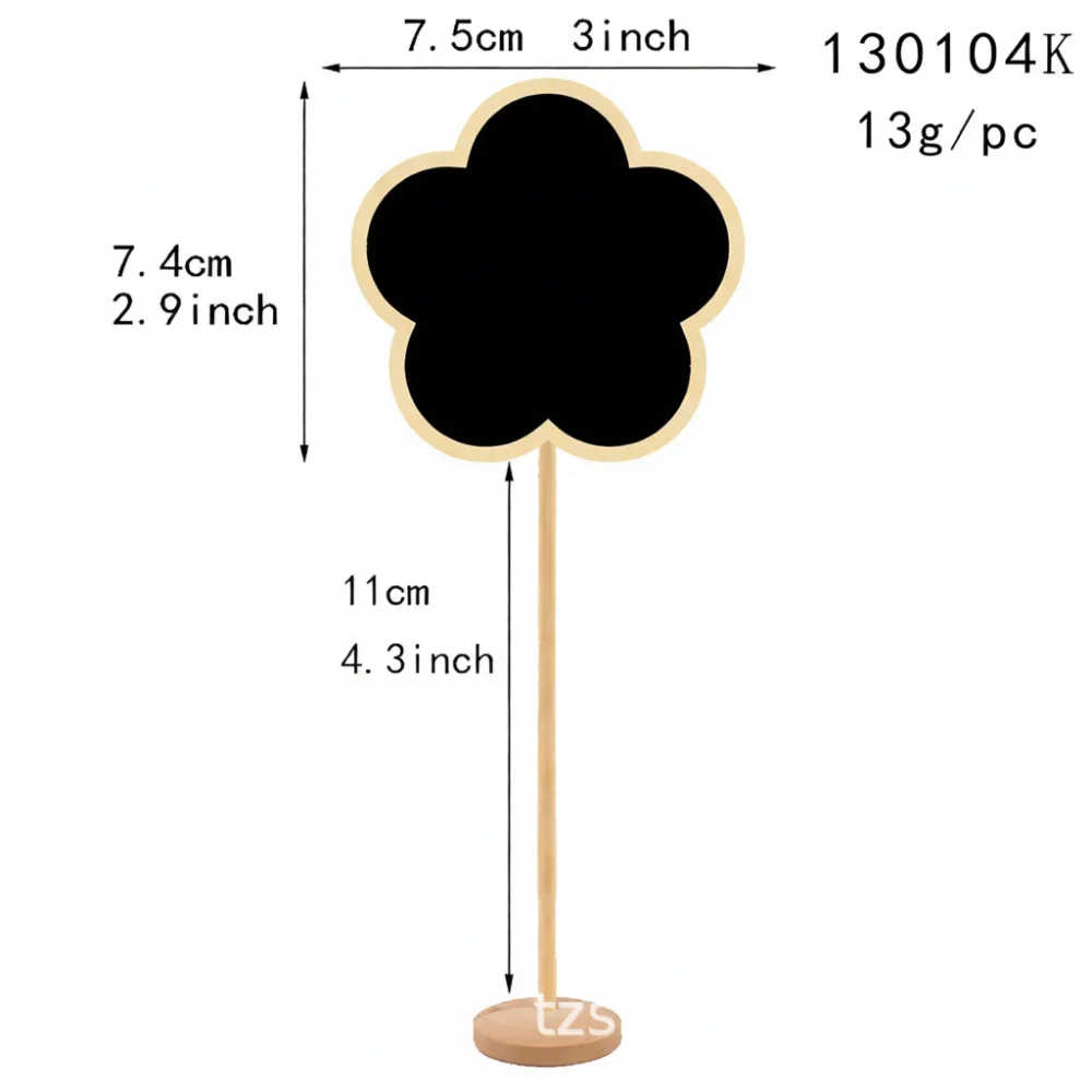 Wooden Small Blackboard Sign With Base For Wedding Party Celebration Tabletop Display Message Tool Memo Writing Supplies