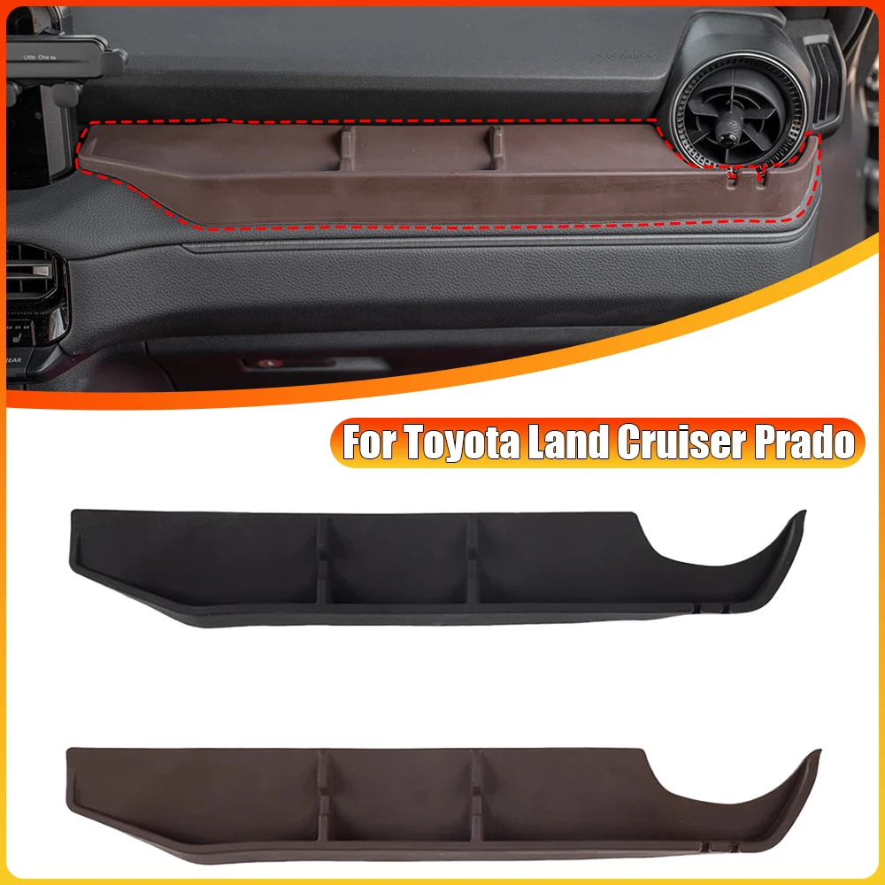 

Силиконовый ящик для хранения второго пилота, держатель для телефона, ящик для хранения с крючком для Toyota Land Cruiser Prado 250 J250 LC250 2024+, автомобильные аксессуары