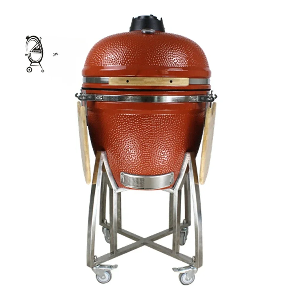 

Barbecue Smokers Heavy Duty Barbeque Grill for Outdoor Garden Charcoal Ceramic Bbq Grills