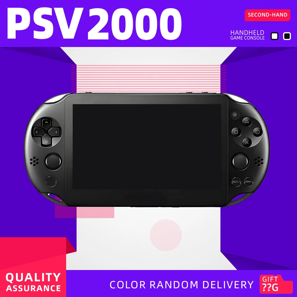 

Original PSVita 2000 PSV 2000 Handheld Game Console ps v 2000 Slim console PKGJ Store 32G/64G/128G/256G