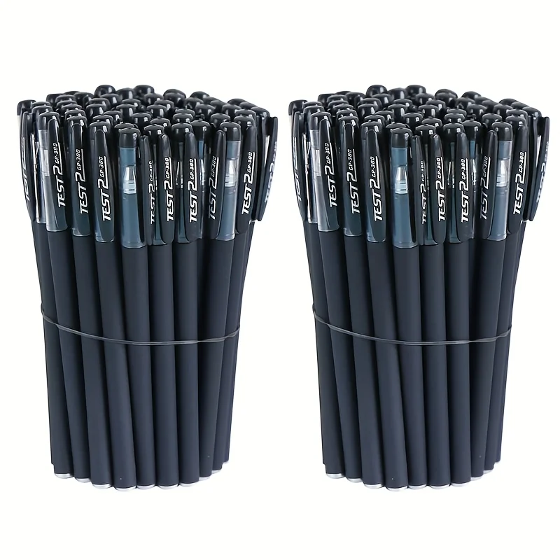 30pcs Black frosted signature pen Business Stationery Student Exam Wholesale Carbon Pen 0.5mm needle