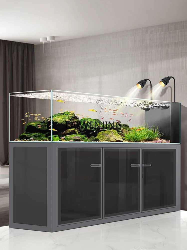 

SGF industrial wind stream fish tank aquarium backpack side overflow landscaping grass tank