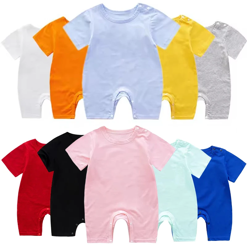 

Комбинезон для младенцев 0-18 месяцев, детский летний комбинезон с короткими рукавами, тонкая одежда из 100% хлопка для новорожденных, одежда для ползания для мальчиков и девочек, детские комбинезоны