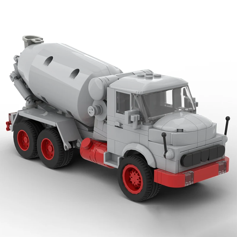 City Engineering Car Model MOC Building Bricks Concrete Mixer Modular Technology Gifts Holiday Assemble Children Toys Suit