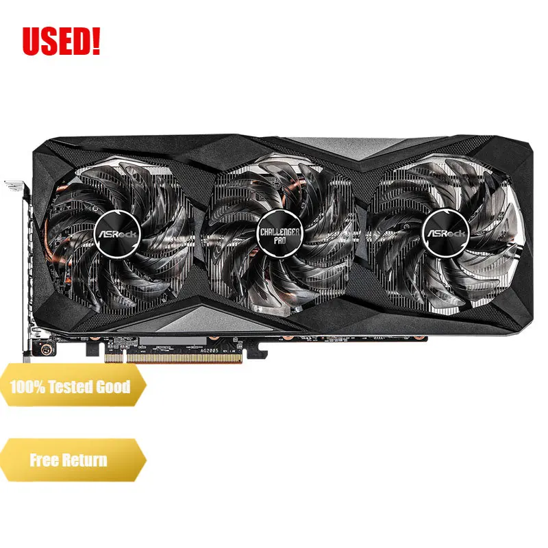 Imagem -02 - Asrock-amd Radeon rx 6700 xt Challenger Pro 12g oc 12gb Gddr6 192 Bits 16 Gbps 7nm 6700xt