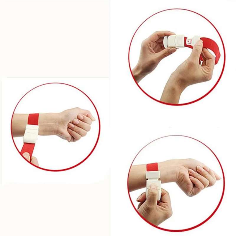 1Pc Elastic Tourniquet 2.5*40CM Quick Release Buckle, Medical Venipuncture & Outdoor Emergency First Aid
