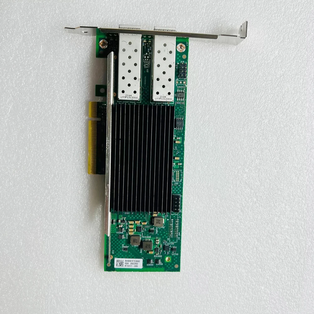 Suporte a cartão de rede de trabalho de fibra óptica, Intel E810-XXVDA2, porta dupla, 10 gigabits, 25G, RDMA, 02JK219, 2JK219