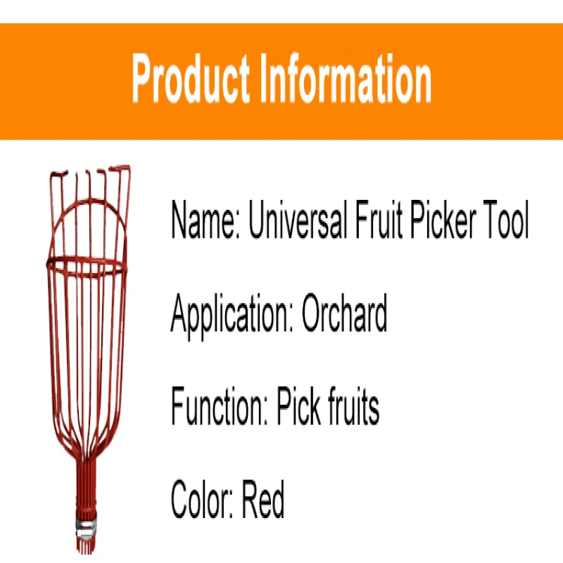 Orchard Fruit Picking Tools Retractable Fruit Collection Picking Catcher Device Detachable Farm Garden Aerial Fruit Picker Heads