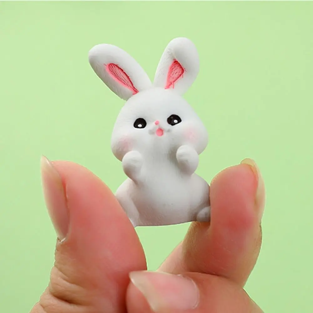 Child's Day Fake Candy Rabbit Model Play Doll Miniature Simulation Animal Toys Dollhouse Kawaii Mini Dog Model Party Favors