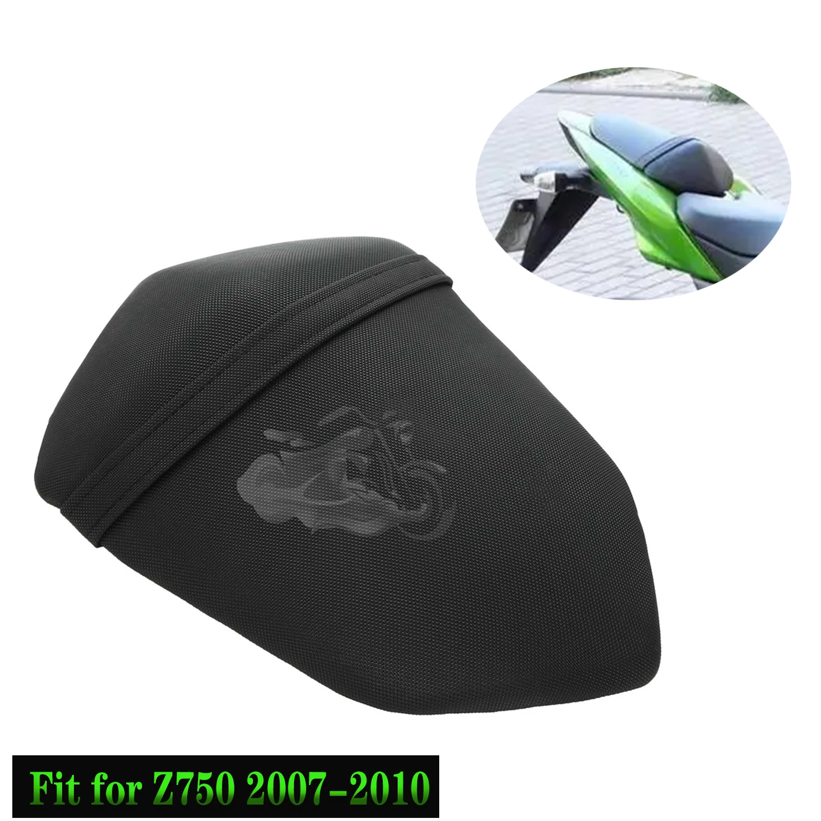 Vhodný vhodný pro 2007 - 2010 kawasaki Z750 ZR750 černá motocykl příslušenství zadní Seat cestující polštářek pillion Z1000 2007 2009