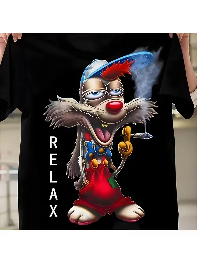 

[Funny Cartoon T-Shirt] Funny Cartoon Graphic T-Shirt for Men | Relax Design wit