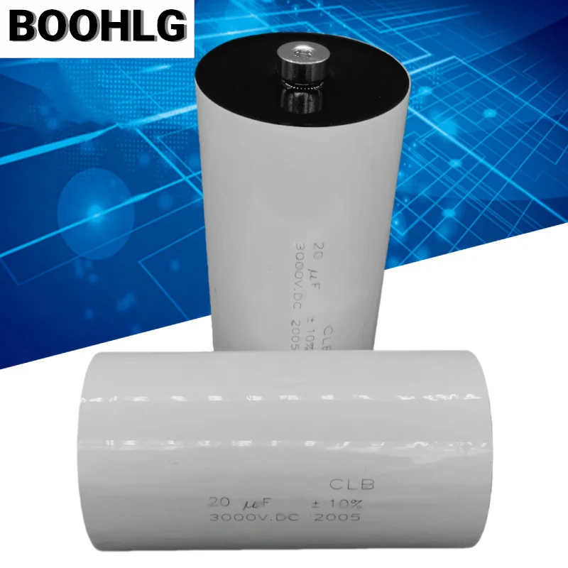 

1 шт. высоковольтный конденсатор для систем накопления энергии постоянного тока 3000В/3кВ 20мкФ D62×L114мм