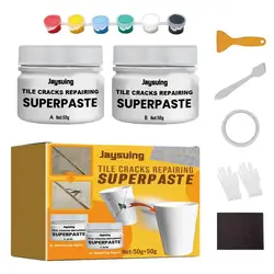 Multifunctional Tile Crack Repair Kit Adhesive Paste Repairing Kit for White Bathtub Porcelain Repair Glue Tub Repair set