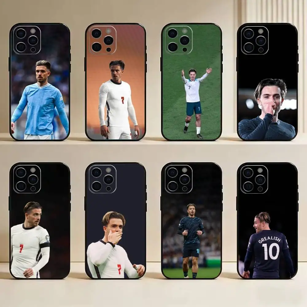 

J-Jack G-Grealish-Football-Sport Phone Case For IPhone 17, 16,15,14,13,12,11 Plus,Pro Max, Others Soft Black Cover
