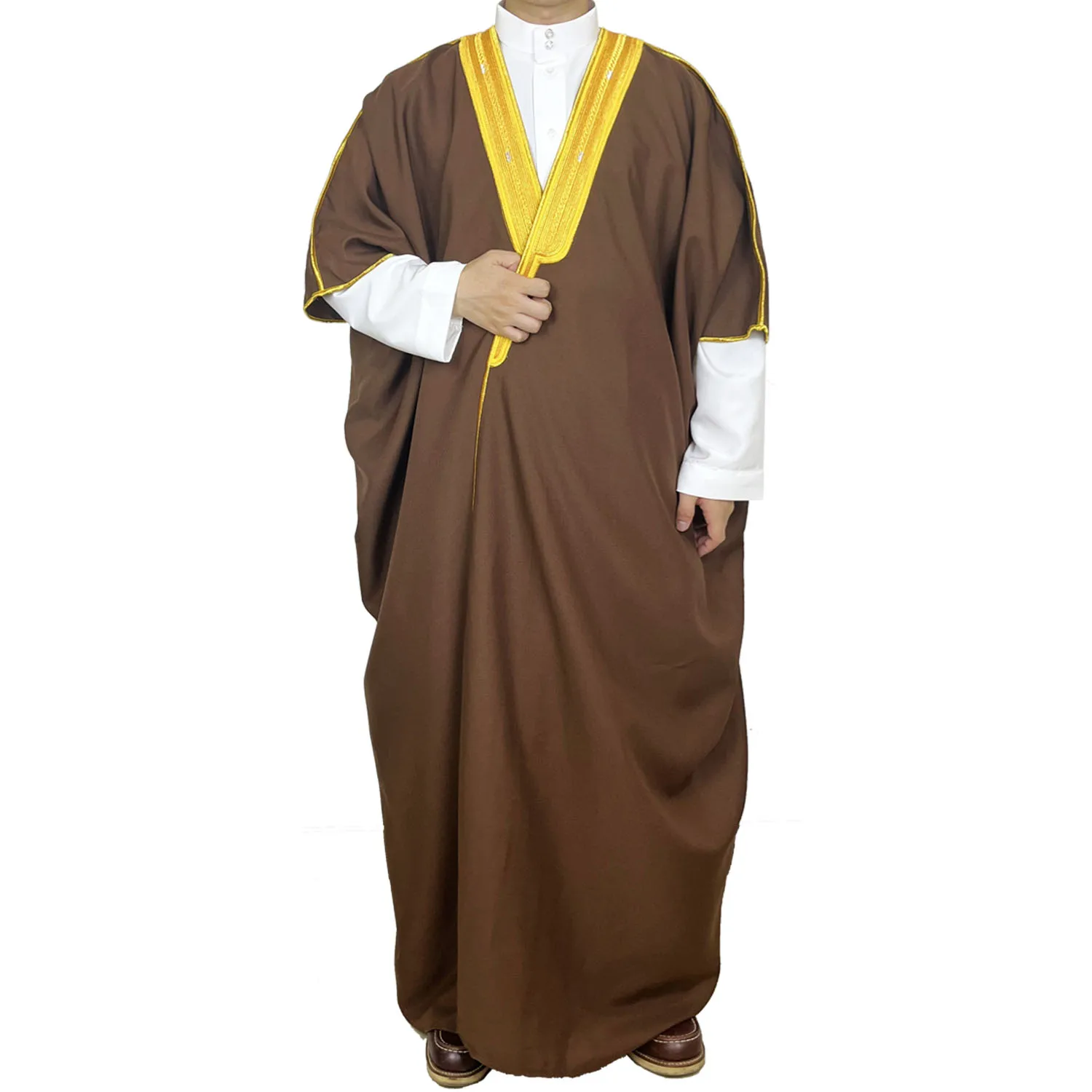 Großhandel OEM Eid Morrocon Drosh Afrikanischer Stoff Thobe Al Noorab Türkei Kleidung Kaftan Abaya Muslimische Männer Bisht