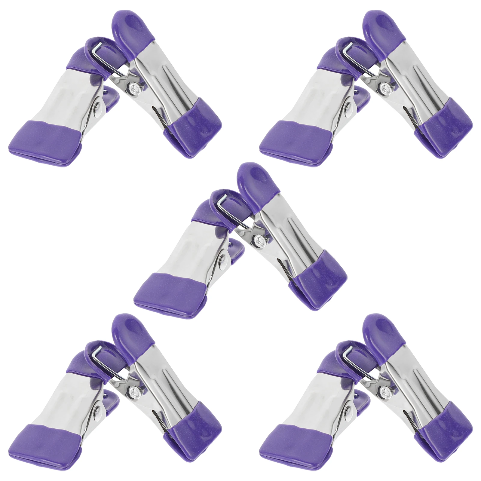 

10pcs Clothespins Mini Food Clips Quilt Clamp Bag Potato Chip Hanger Large Clamping Space Windproof Bedroom Bathroom Balcony