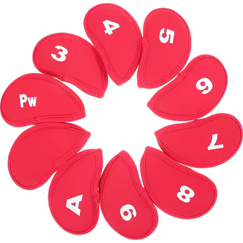 10Pcs Golf Club Head Covers Simple Creative Design Universal Fit for Mallet Putters Protective Sports Accessory Gift Idea