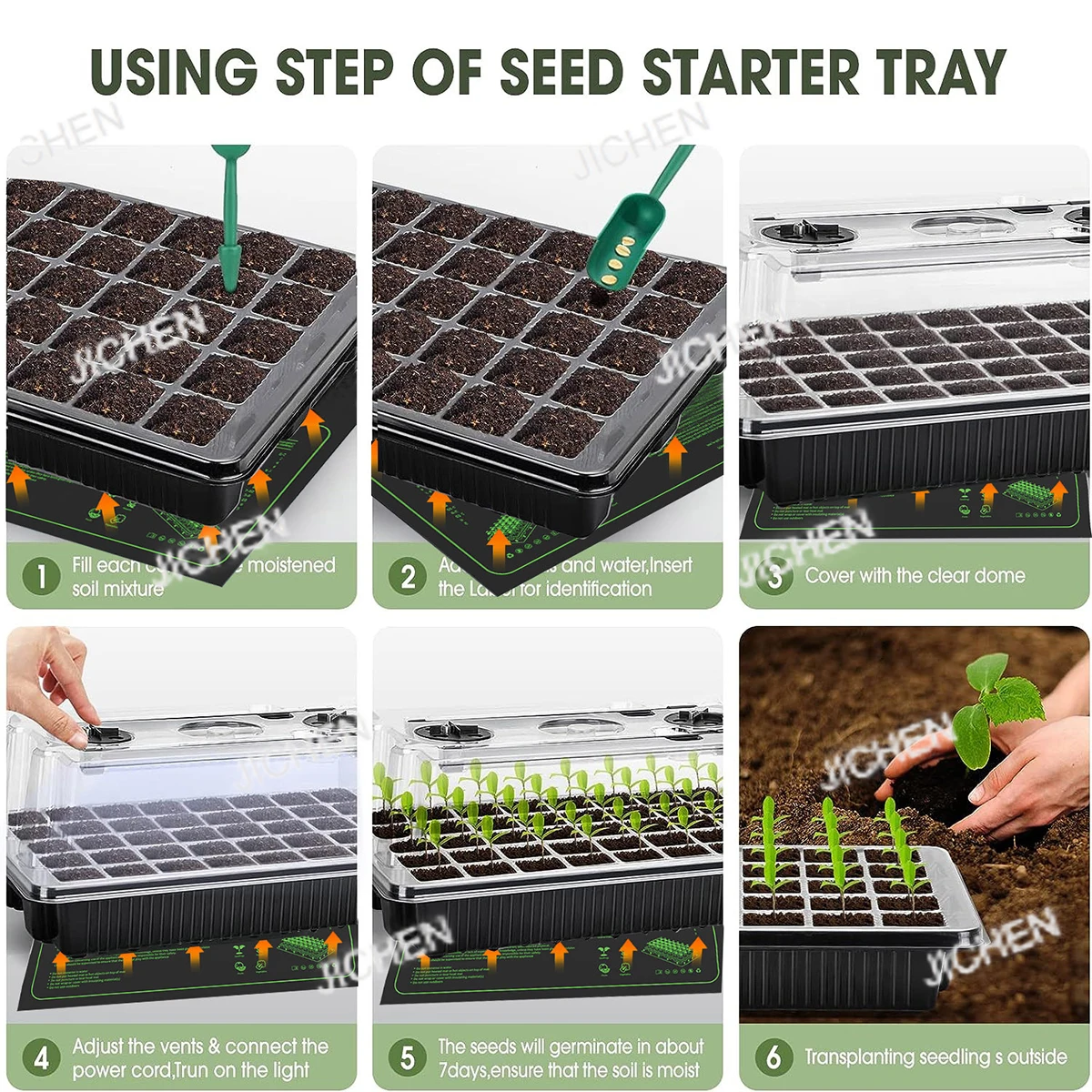 

2 Pack Larger 20"x 20" Seedling Heat Mat Durable Waterproof Warm Hydroponic Heating Pad for Germination,Indoor Gardening,Brewing