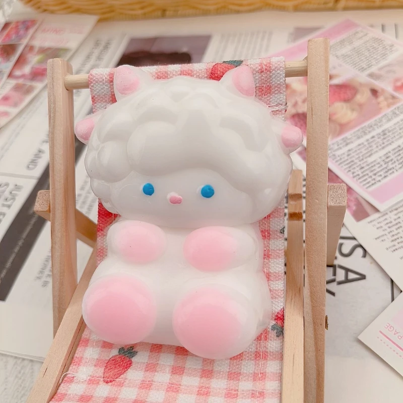 

Мягкая игрушка с рисунком овцы, новая кавайная игрушка для снятия стресса с низким отскоком, подарок на день рождения, снижение стресса, детские игрушки, подарки