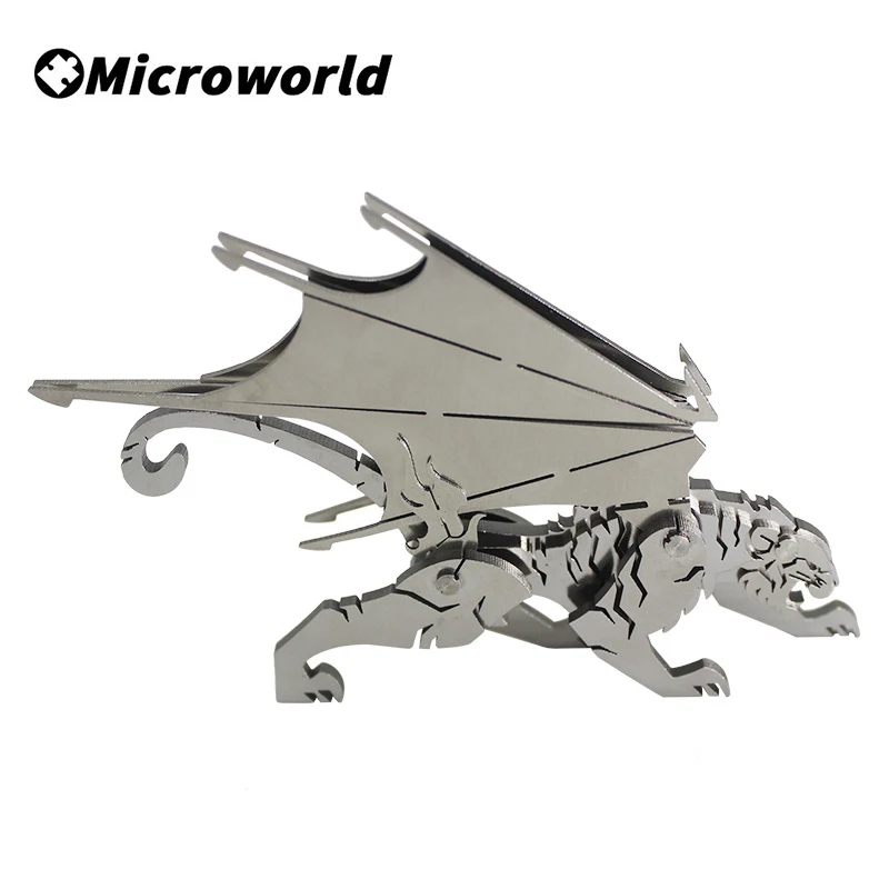 3D Animal Metal Puzzle Kits Flying Tiger Model Steel Warcraft DIY Assembled Jigsaw Toys Birthday Gift Children For Party Games