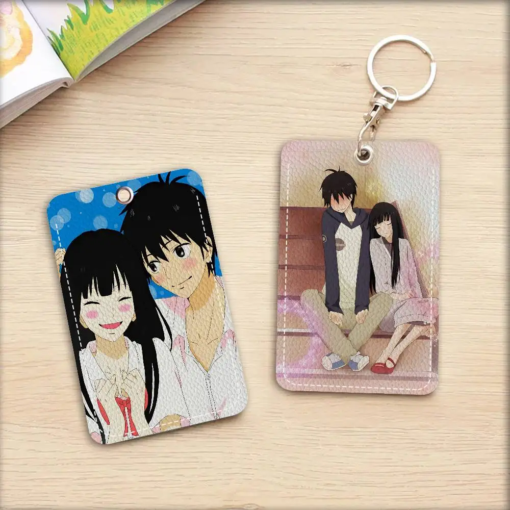 Kimi Ni Todoke Anime Style PU Access Card Holder With Keychain - Executive Protection For Bank Card,Subway, Bus Card Case