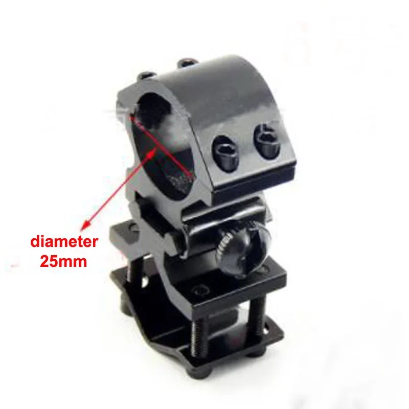 Tactical Scope Mount Rings Track Clamp Sight Mirror Laser Sight Mounts Bracket Barrels Top Diameter 25mm Bottom 13-22mm