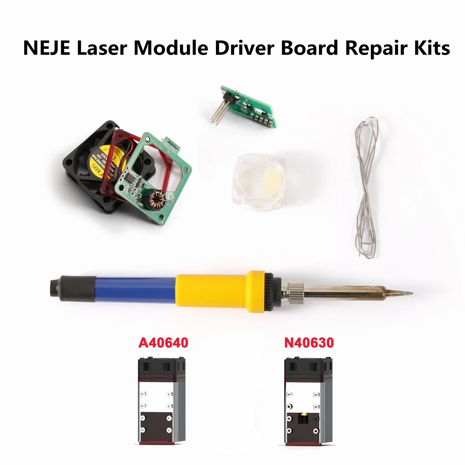 Kits de reemplazo de placa de controlador NEJE para reparación de placa de Control, módulo láser, para NEJE A40640/N40630