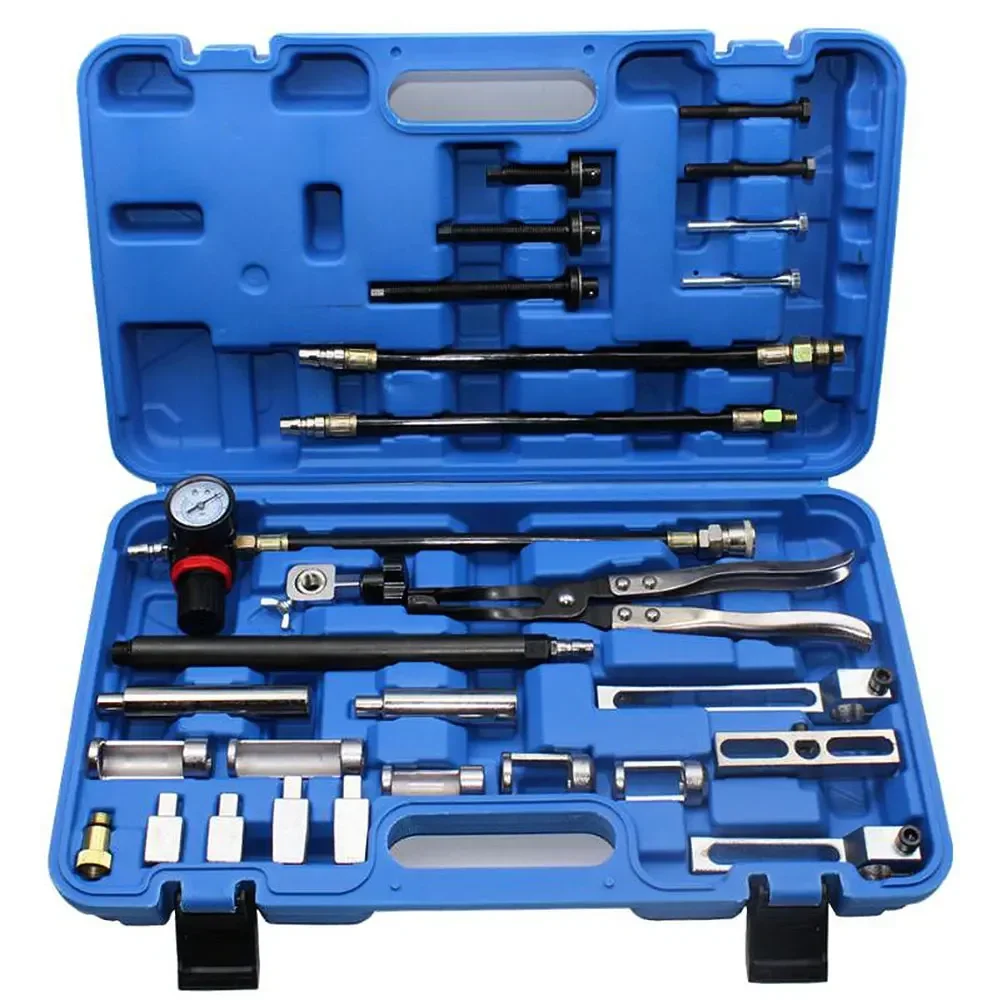 28PCS Cylinder Head Oil Seal Removal Tool Removable Free Valve Clamp Cylinder Head Valve Oil Seal Removal Replacement Tool Kit