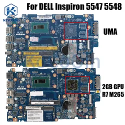 For DELL Inspiron 5443 5447 5448 15 5543 5547 5548 Laptop Motherboard ZAVC0 LA-B016P LA-B012P i3 i5 i7 Notebook Mainboard Tested
