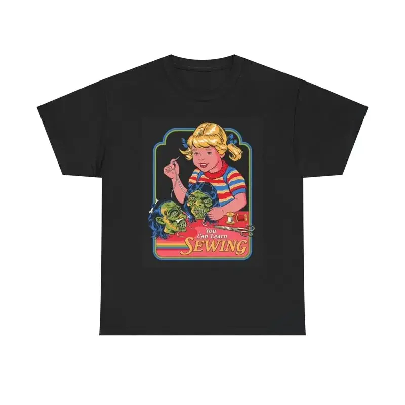 Learn Sewing T Shirt Vintage Comedy Funny Heavy Cotton