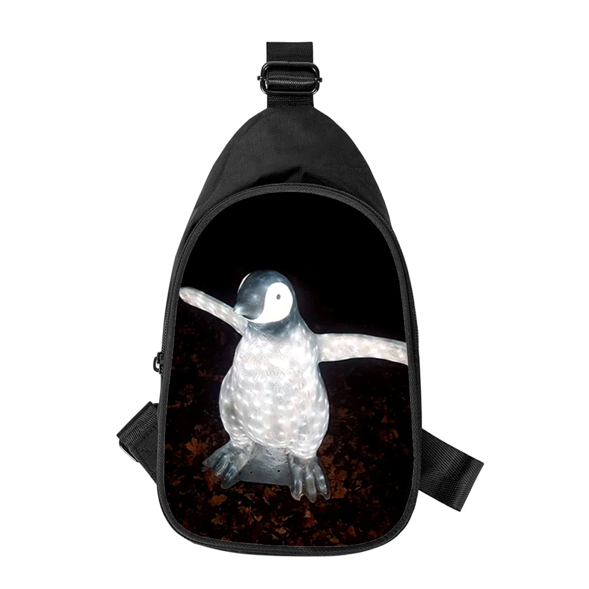 Niedliche Cartoon Pinguin 3D-Druck neue Männer Kreuz Brusttasche diagonal Frauen Umhängetasche Ehemann Schule Taille Pack männliche Brust Pack