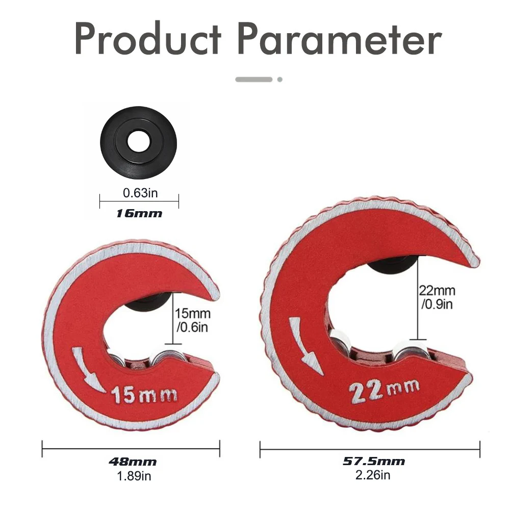 2025 جديد قاطع الأنابيب النحاسية أداة شريحة السيارات الصغيرة AL سبائك أنبوب القاطع لقطع أنابيب الألومنيوم النحاس-ستة أحجام المتاحة