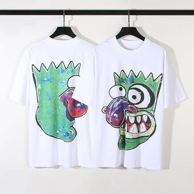 

2025 Summer and Autumn Quirky and creative printed T-shirt loose and casual short-sleeved men's and women's sportswear top