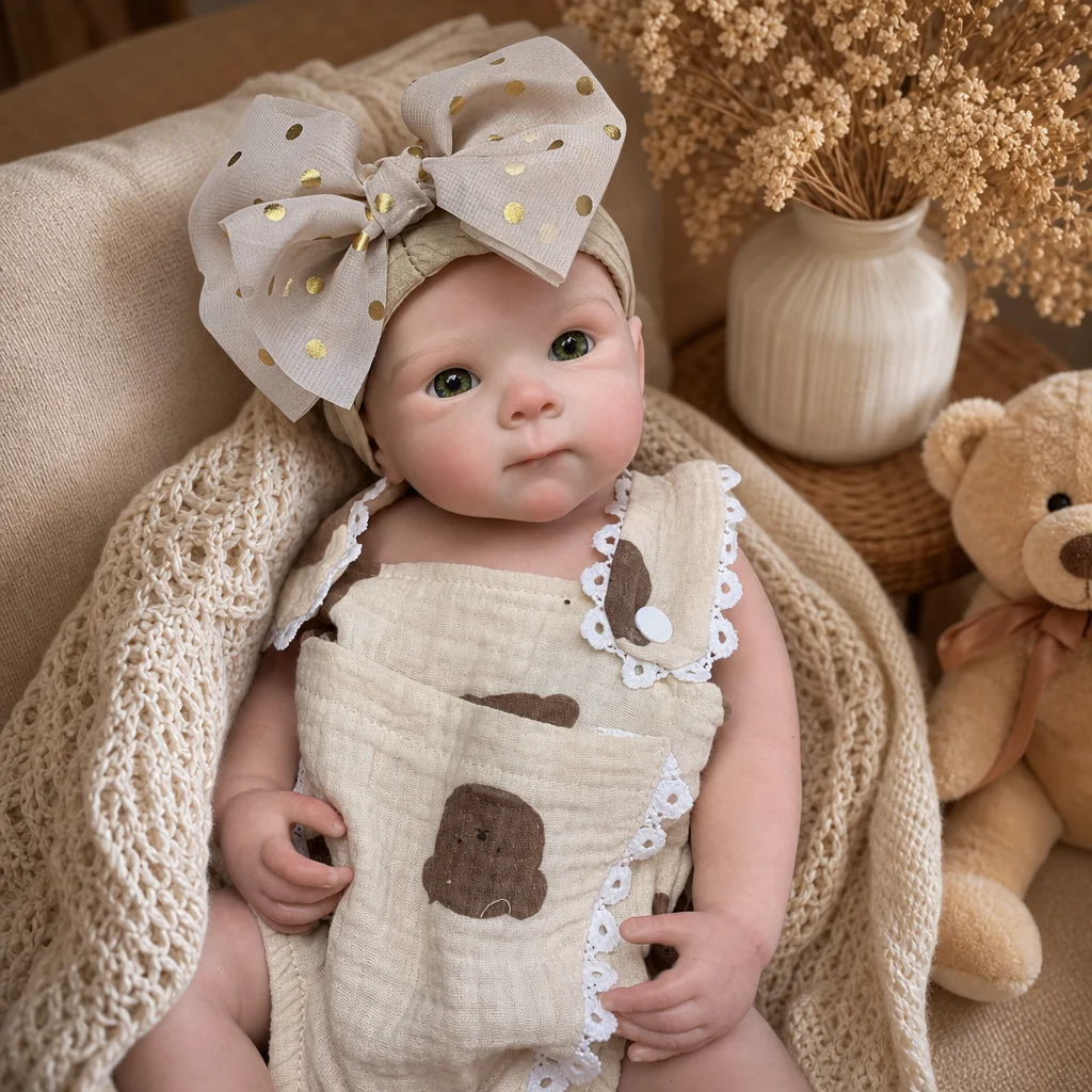 18 Inch Bettie Full Body Silicone Reborn Doll Bald Lifelike Waterproof Handmade Collectible Art Doll For Hobby Collectors（TT）
