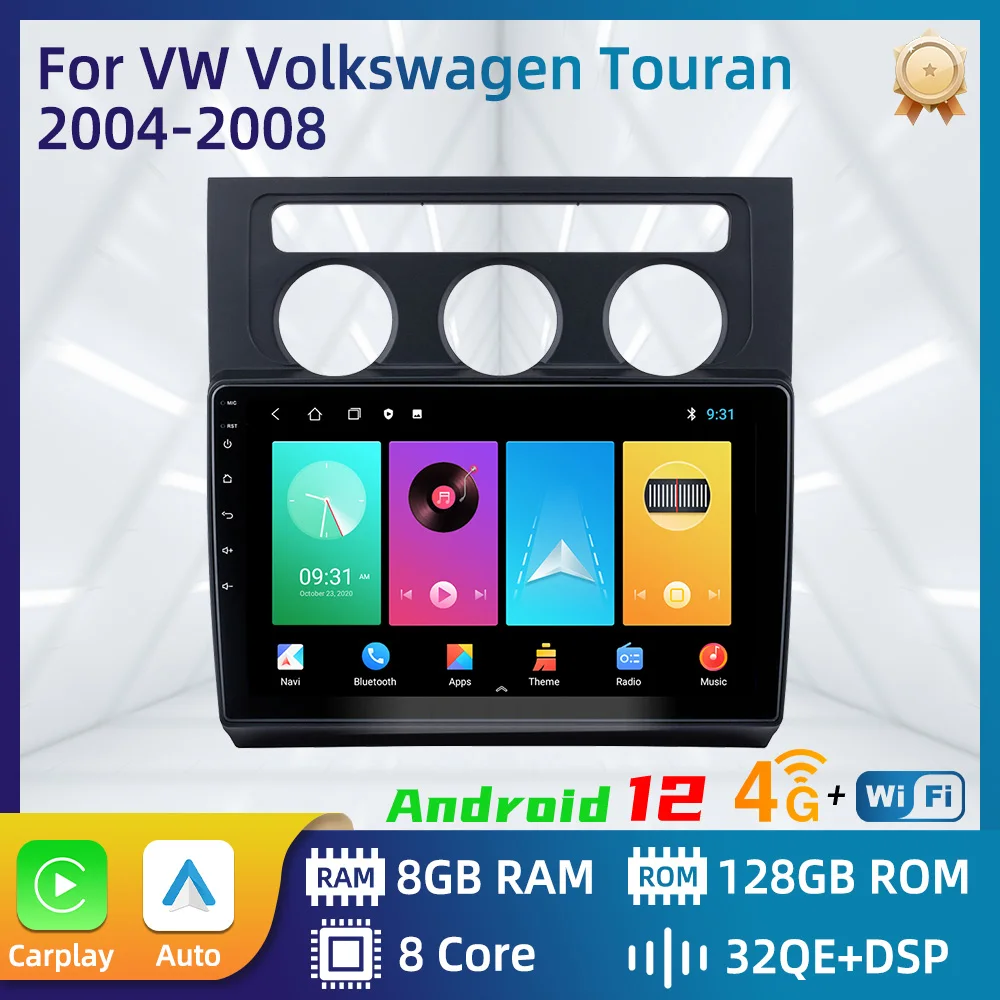 

for VW Volkswagen Touran 2004-2008 AT 2 Din Android Radio Stereo GPS Navigation Head Unit Autoradio Auto Car Multimedia Player