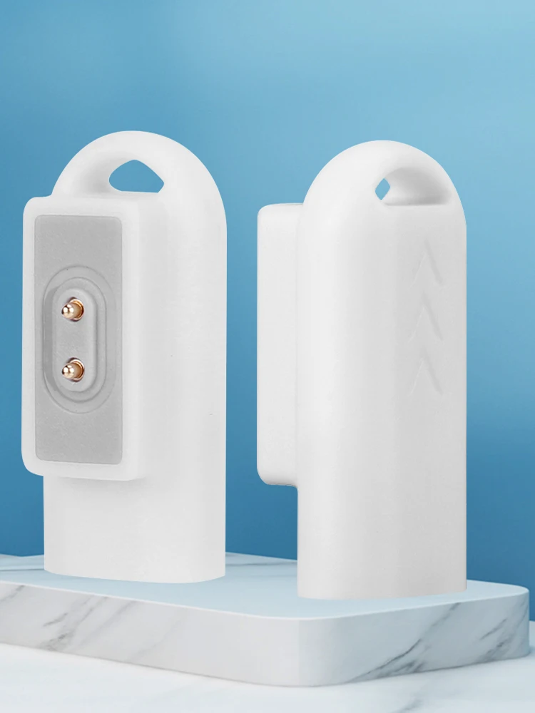 USB C أنثى إلى لساعة Xiaomi/Redmi شاحن نوع C محول 90 درجة بزاوية مهايئ شاحن مغناطيسي لشاومي Mi Band 8 Pro