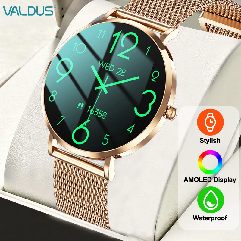 VALDUS VL43 PRO Smartwatch Man Woman Bluetooth Call Heart Rate Sports  Compatible With Android and IOS Systems 2024 Smart Watch