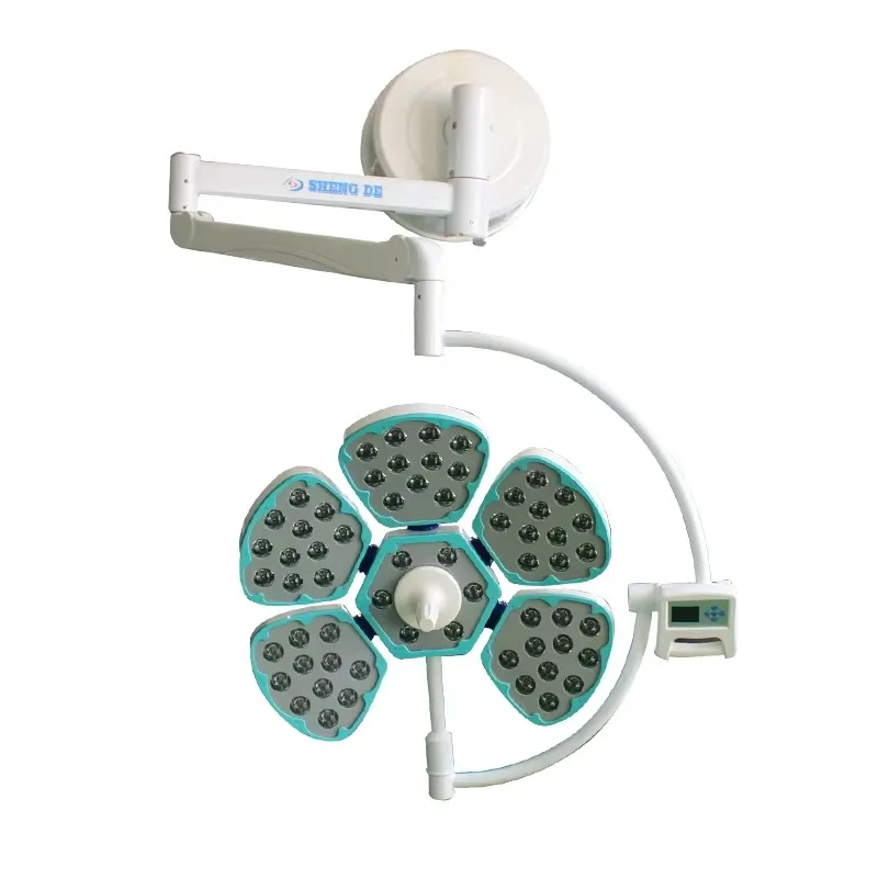 Single-Head Five-Petal Wall/Ceiling Hanging LED Shadowless Surgical Operating Lamp Medical Operating Room Electricity