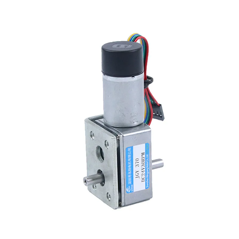 6V 3W 12V 4W DC Reductiemotor 24V 6W Met Encoder Dubbele As kleine Wormwielmotor Verstelbare Snelheid CW CCW JGY370B