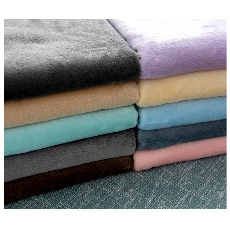 Flannel Fabric Thickened Clothing Fabric Autumn Winter Coat Warm Delicate Wholesale Cloth Per Meter Sewing Diy Material