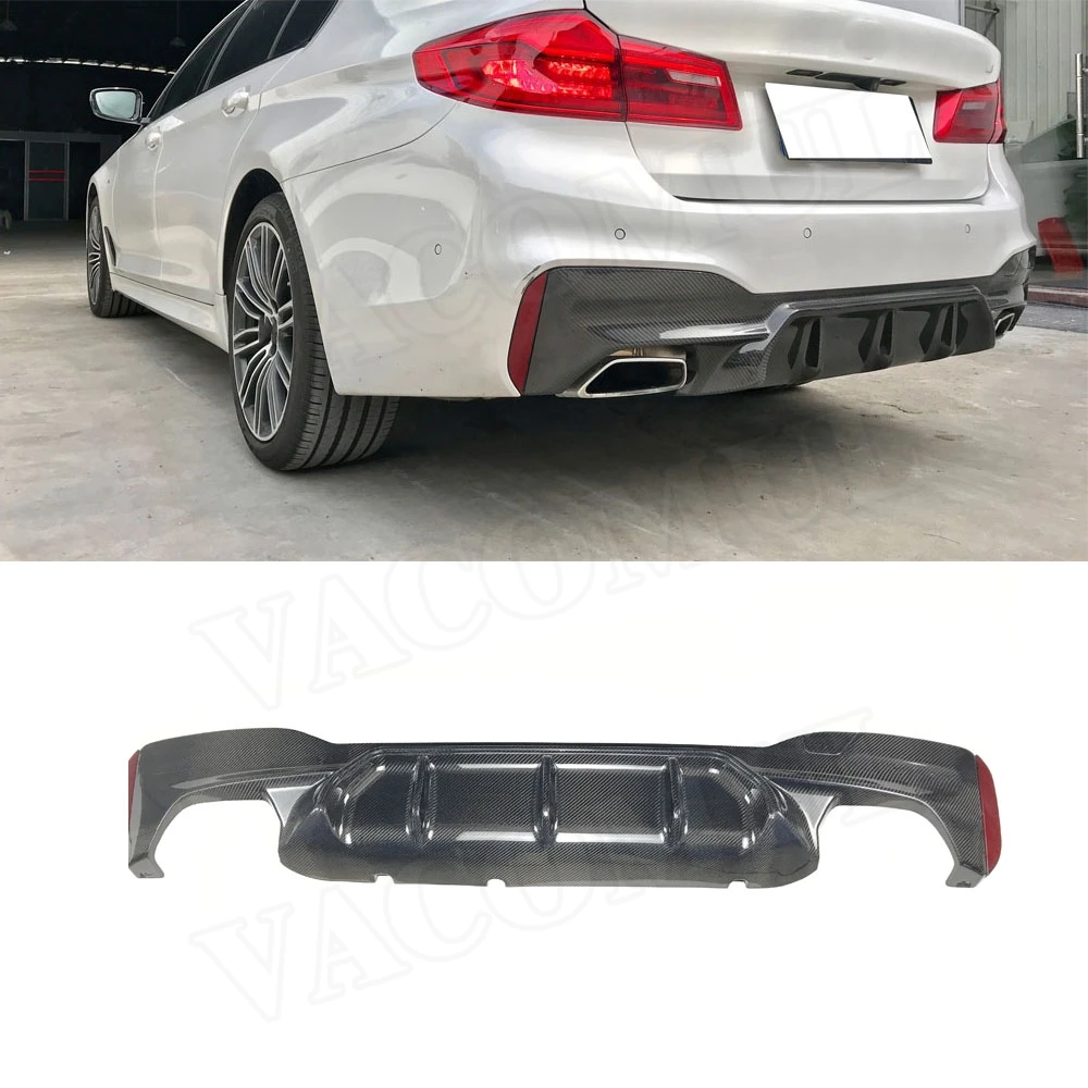 

VACOMUL 5 Series Carbon Fiber & ABS Rear Bumper Lip Diffuser for BMW G30 G38 M TECH M Sport 2017 2018 Carbon Fiber Car Styling