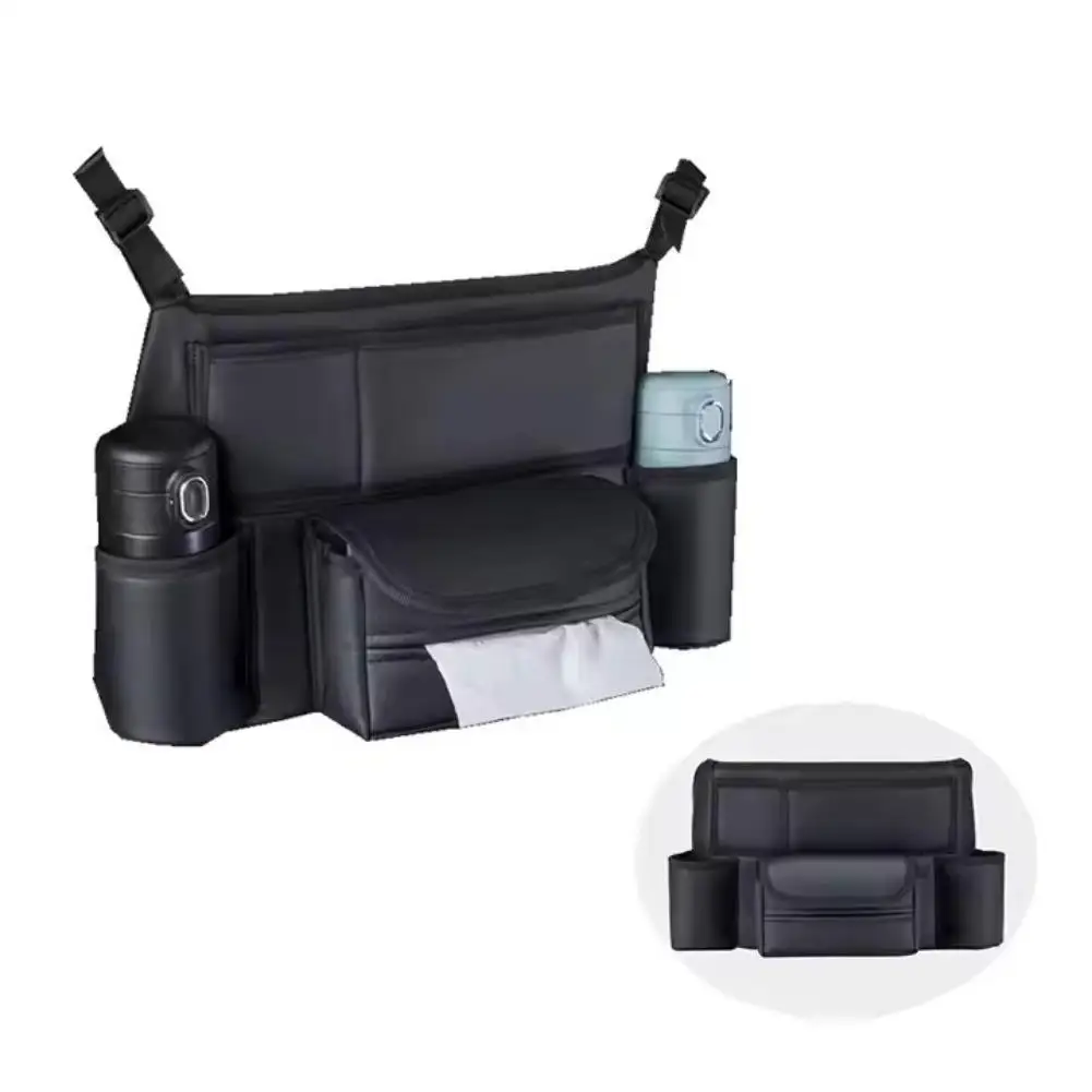 กระเป๋าจัดระเบียบเบาะรถยนต์แขวนกระเป๋าเก็บสำหรับเบาะหน้าพร้อมกระเป๋าหลายช่องปลอดภัยกันลื่นอุปกรณ์เสริมในรถยนต์เครื่องมือ