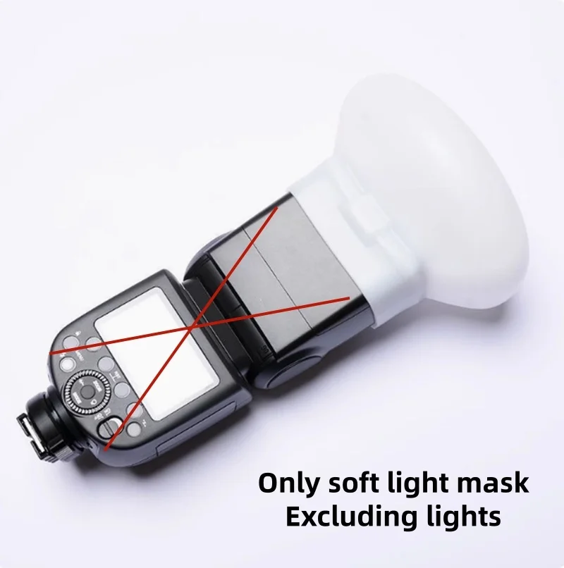 Picture 7: 1Pcs Diffuser Bounce Dome Soft Silicone Flash Cap Universal