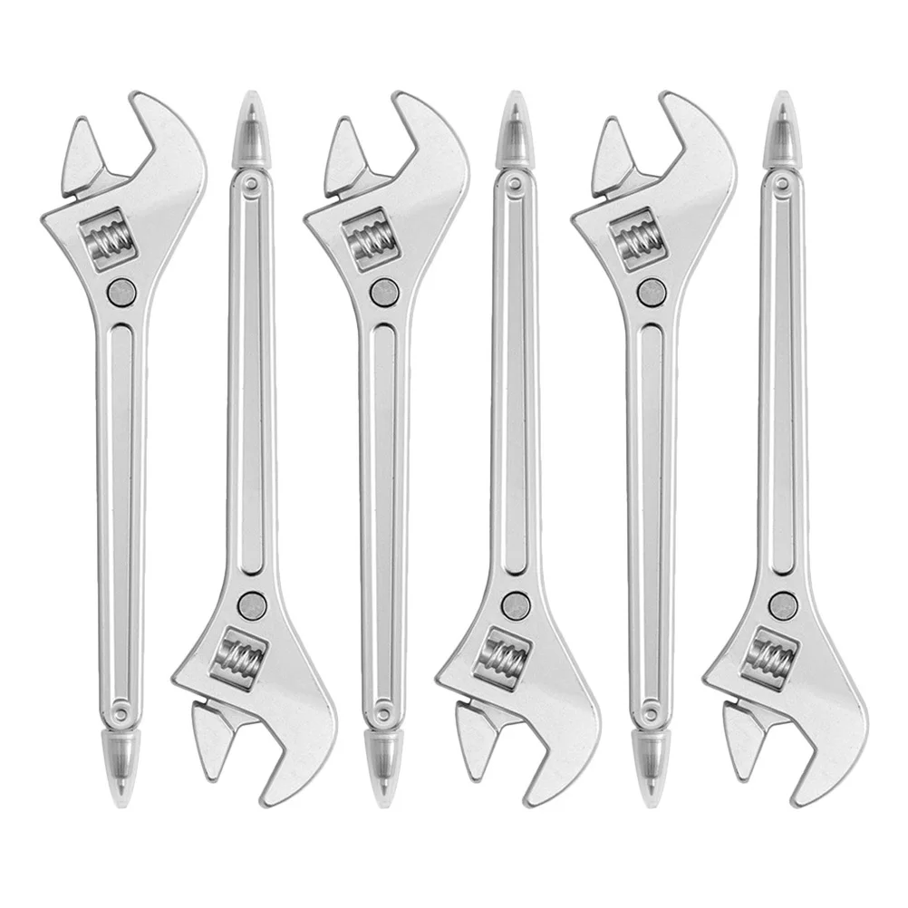 

6Pcs Wrench Design Ballpoint Pens Smooth Writing Creative Pens Party Gifts Students Study Notes Ballpoint Pen Note Taking Pen