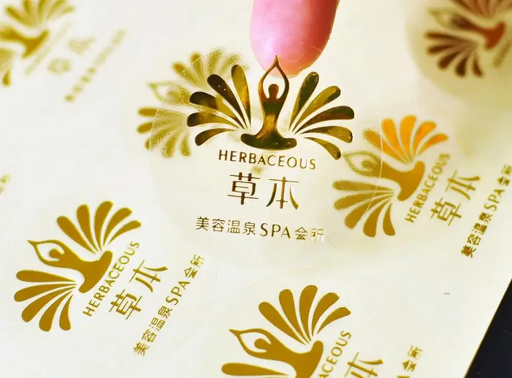 Size Shape Logo Stickers Paper/PVC/Vinyl/Kraft/PP/PET Labels Personalised Printing Designs Silver or Gold Color