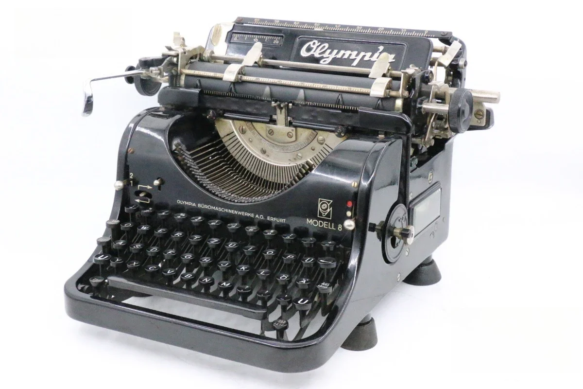 German antique retro machinery desktop typewriter collection decoration