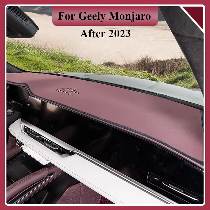 

Чехол на приборную панель автомобиля, коврик для приборной панели Geely Monjaro Xingyue L 2023 2024 2025, приборная панель, плюшевая кожа для предотвращения света