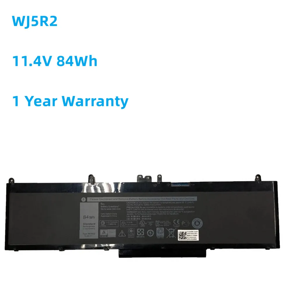 

NEW 11.4V 84WH WJ5R2 Laptop Battery For DELL Precision 15 3510 M3510 WJ5R2 4F5YV